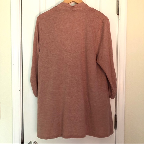 Ruffled breezy blush pink cardigan - Picture 4 of 6